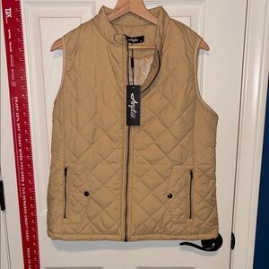 ARGSLAR Tan Quilted Vest